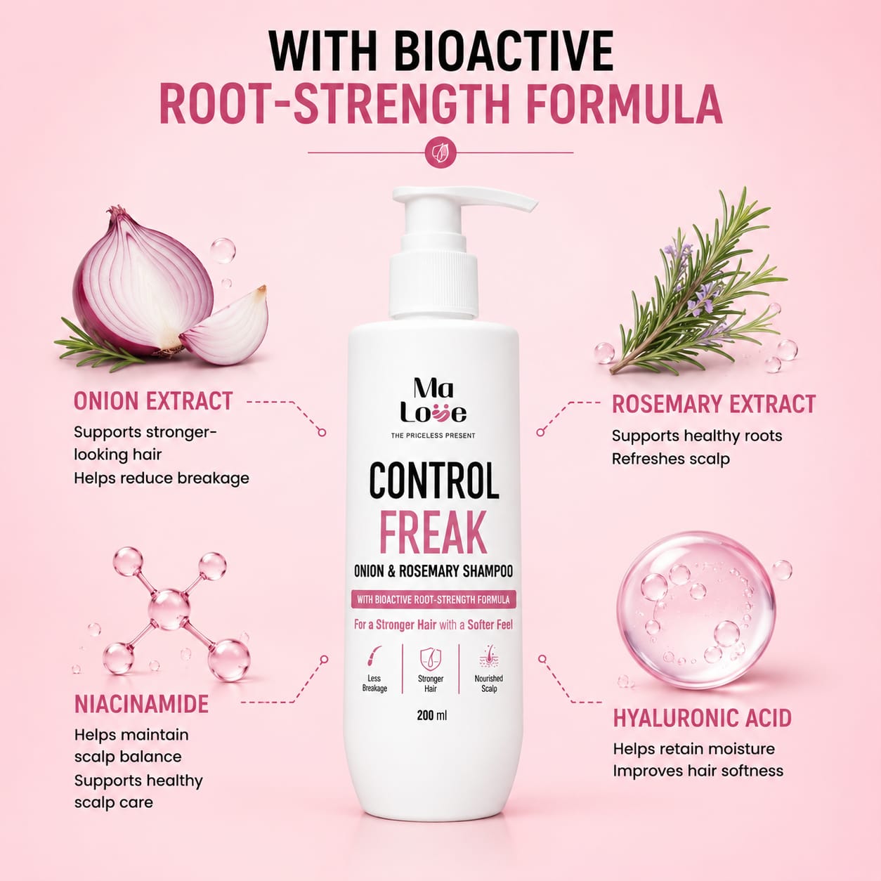 Control Freek Onion & Rosemary Shampoo