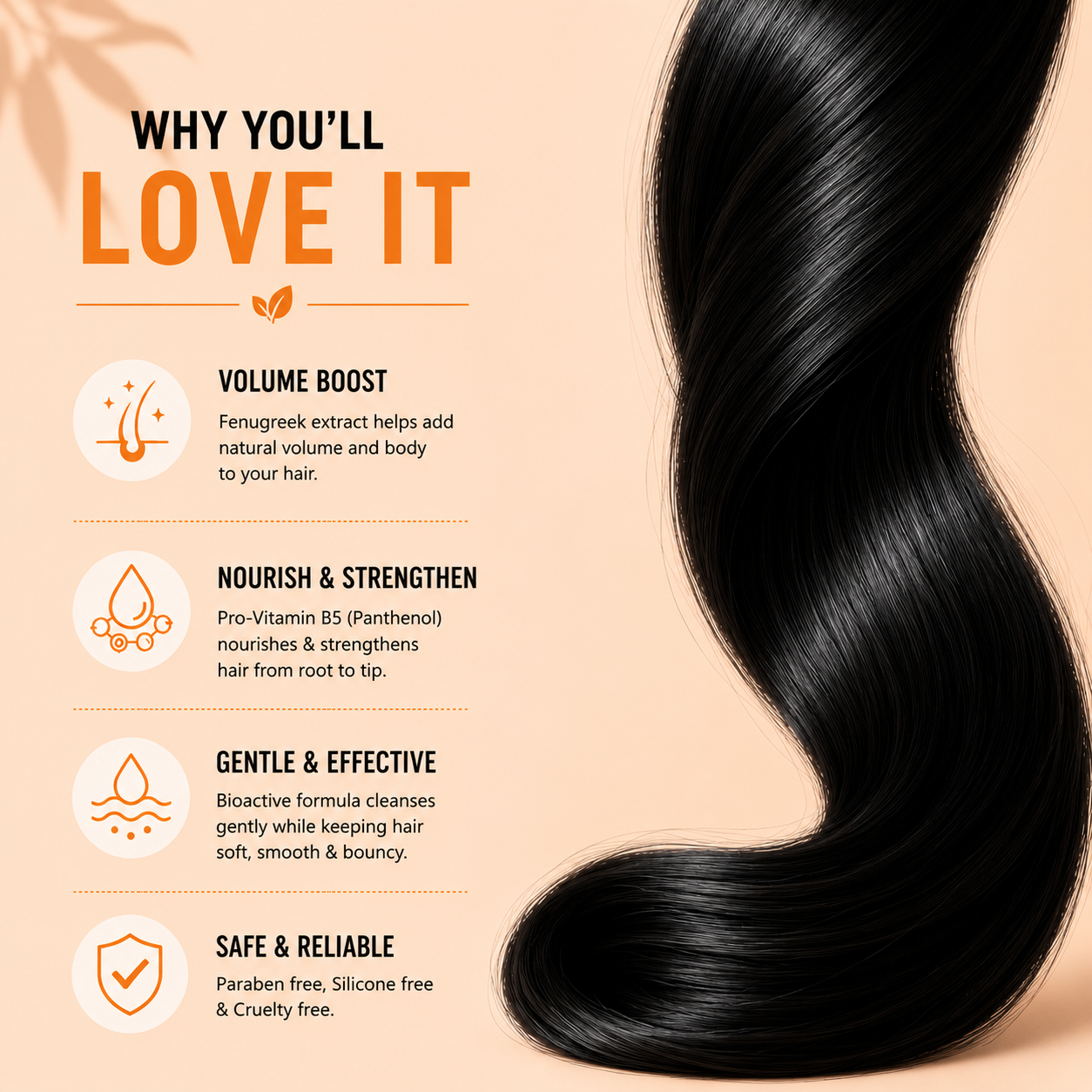 Volume Up Shampoo with Fenugreek & Pro Vitamin B5